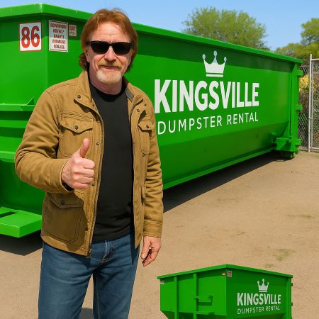 Owner Bill Baker standing in front of Del Rio TX Dumpster Rental